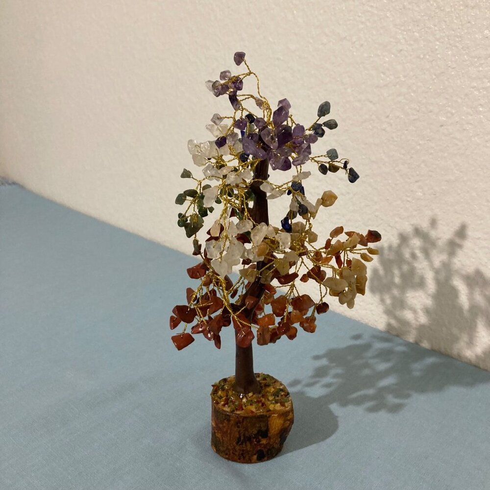 Vintage Semi-Precious Stone Tree Mixed Crystals - Picture 2 of 7